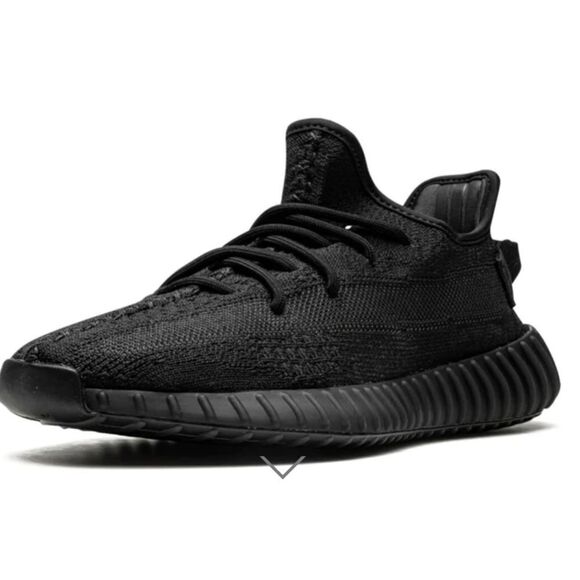 Adidas Men's Yeezy Boost 350 V2 Shoes Black 11.5‎ New With Box - Picture 1 of 14